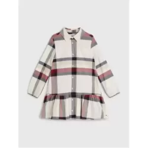 Tommy Hilfiger Hilfiger Check Shirt Dress - White