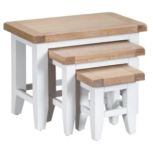 Robert Dyas Madera Ready Assembled Nest of 3 Tables