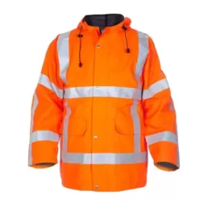 Uithoorn SNS High Visibility Waterproof Parka Orange - Size M