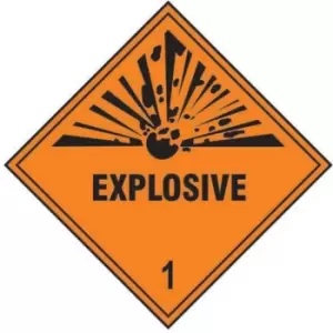 Spectrum Industrial Explosive 1 Safety Sticker (10 Pack) - 250 x 250mm