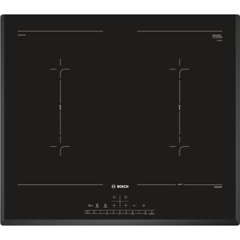 Bosch PVQ651FC5E Serie 6 Four Zone 60cm Induction Hob With CombiZone & PerfectFry - Black