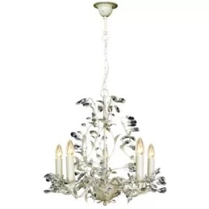 Linea Verdace Michelan 5 Light Multi Arm Chandeliers Cream