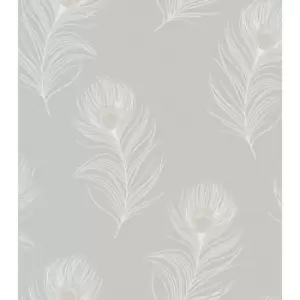 Holden Decor Pavona Grey Wallpaper