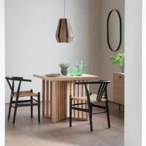 Gallery Interiors Okayama 4 Seater Dining Table Natural / Small