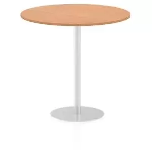 Italia Poseur Table Round 1200 Top 1145 High Oak