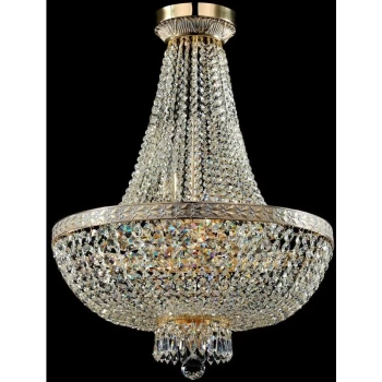 Maytoni Lighting - Bella Grand Chandelier Gold & Crystal, 8 Light, E14