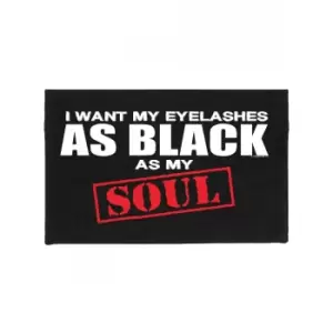 Grindstore Eyelashes As Black As My Soul Make Up Bag (One Size) (Black)