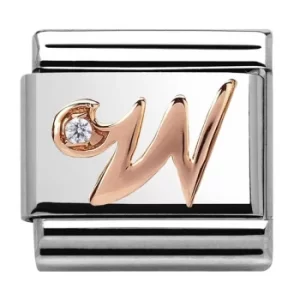 Nomination CLASSIC Rose Gold Letter W Charm 430310/23
