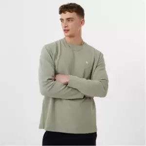 Jack Wills Long Sleeve Ottoman T-Shirt - Green