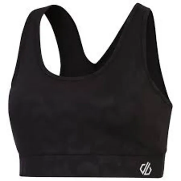 Dare 2B Womens Swift Activewear Sports Bra XS - UK Size 6-8 Black Chevron Print DWU385-C84-XS