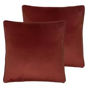 Evans Lichfield Opulence Twin Pack Polyester Filled Cushions Sunset