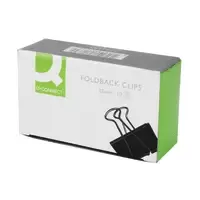 Q-Connect KF01284 Foldback Clip 32mm - Black (10 Pack)