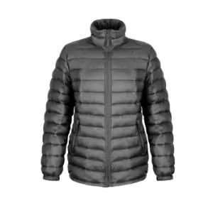 Result Ladies/Womens Ice Bird Padded Jacket (Water Repellent & Windproof) (S) (Black)