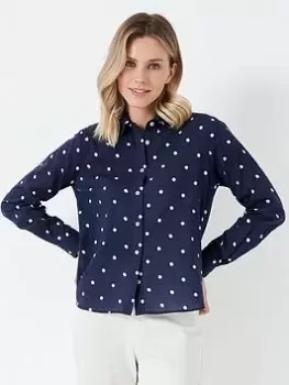 Crew Clothing Valerie Shirt - Navy, Size 14, Women