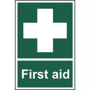 First Aid Sign - Rigid 1mm PVC Board - 300 x 200mm