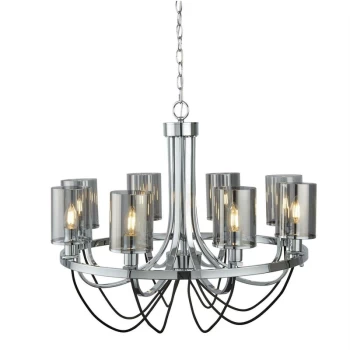 Searchlight Lighting - Searchlight Catalina - 8 Light Multi Arm Chandelier Chrome Finish, E14