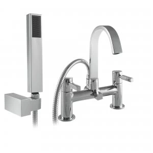 Wickes Saluzzo Bath Shower Mixer Tap - Chrome