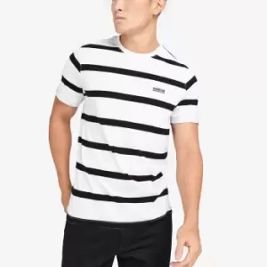 Barbour International Cobain Striped Cotton T-Shirt - M