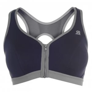 Shock Absorber Zipped Plunge Sports Bra - Grey310