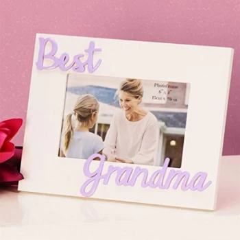 6" x 4" - Photo Frame 3D Letters - Best Grandma