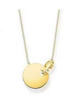 Thomas Sabo Gold Plated Sterling Silver Together Coin Necklace