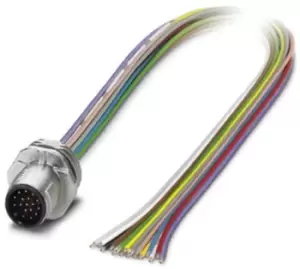 Phoenix Contact M12 17-Pin Cable Assembly, 5m Cable