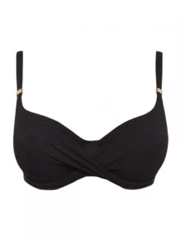 Fantasie Ottawa wrap front full cup bikini top Black