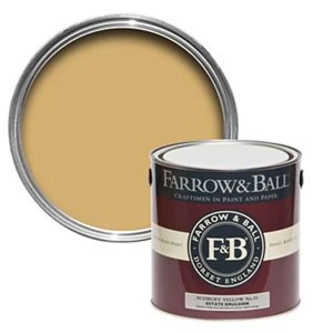 Farrow & Ball Estate Sudbury yellow No. 51 Matt Emulsion Paint 2.5L