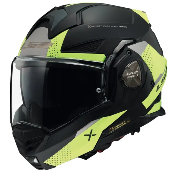 LS2 FF901 Advant X Oblivion Matt Black H-V Modular Helmet Size 3XL