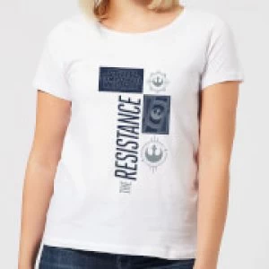 Star Wars The Resistance White Womens T-Shirt - White - L