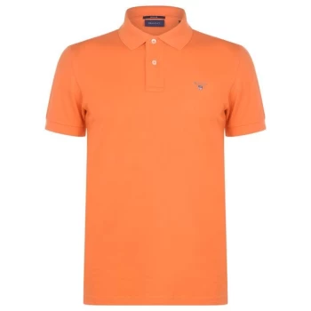 Gant Original Short Sleeve Rugger Polo Shirt - Orange