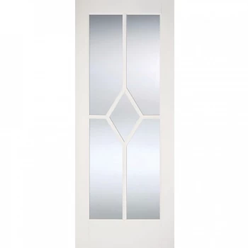 LPD Reims White Primed Glazed Internal Door - 1981mm x 838mm (78 inch x 33 inch)