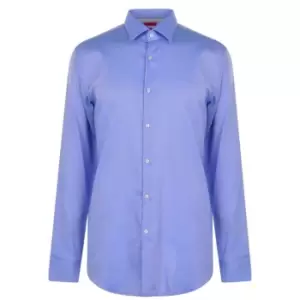 Hugo Long Sleeve Oxford Shirt - Blue