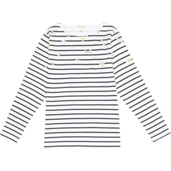 Barbour Girls Bradley Print Top - White