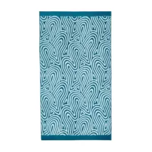 Nalu Nicole Scherzinger Makai Bath Towel, Duck Egg & Teal