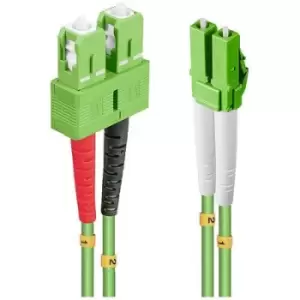 LINDY 46321 Fibreglass FO Cable [1x LC plug - 1x SC plug] 50/125 µ Multimode OM5 2.00 m