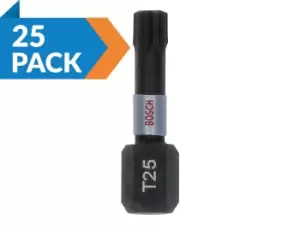 Bosch 2607002806 T25 Impact Control Screwdriver Bits 25pk