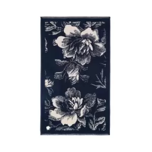 Ted Baker Glitch Floral Bath Mat, Navy