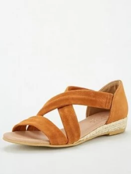 Office Hallie Wedge Sandals - Tan Gold