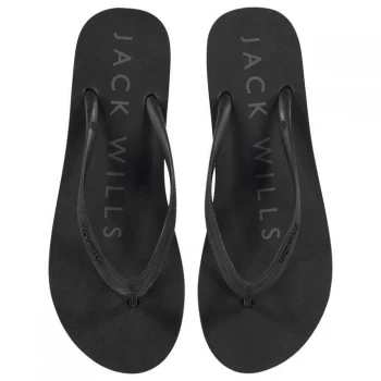 Jack Wills Tiddbury Flip Flops - Black