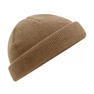 Beechfield Unisex Adult Fisherman Recycled Beanie (One Size) (Biscuit Beige)