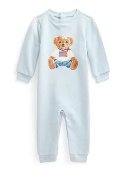 Ralph Lauren Baby Boys Bear All In One - Blue Size 6 Months