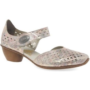 Rieker Pink leather 'Illinois' Mary Jane open court shoes - 3.5