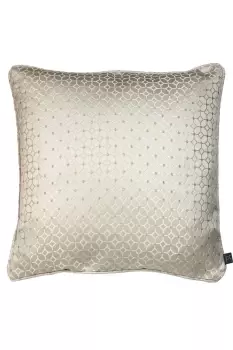 Frame Embroidered Geometric Cushion