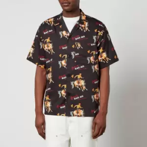 Carhartt WIP Black Jack Printed-Cotton Blend Shirt - L