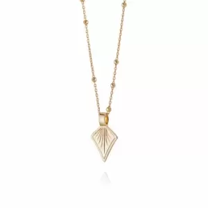 Daisy London 18ct Gold Plate Palm Leaf Bobble Chain Necklace 18ct Gold Plate