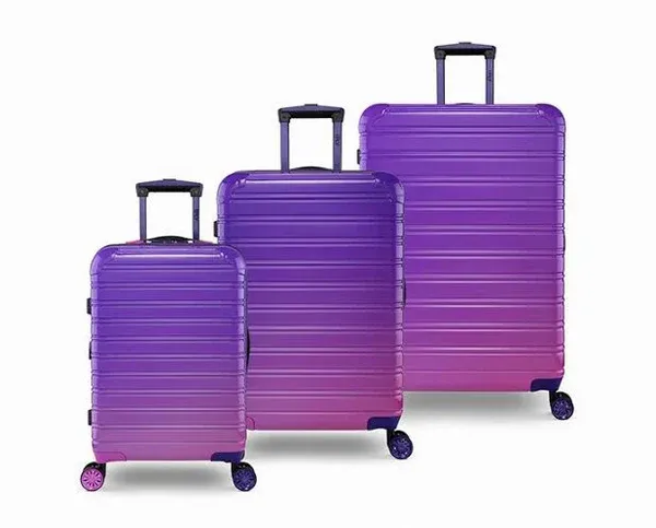 I Fly Vacay Premium Hard Purple Suitcase 3Pcs Set