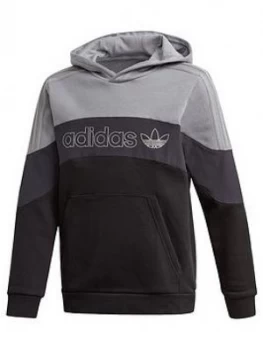 Boys, adidas Originals BX 2.0 Hoodie - Grey, Size 13-14 Years