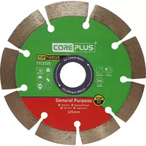 CorePlus Top Twelve General Purpose Diamond Blade 125mm