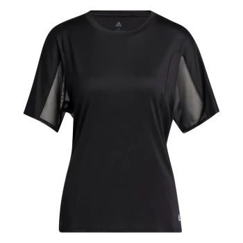 adidas Luxe Training T-Shirt Womens - Black / White